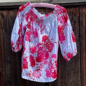 LIGHTLY WORN STYLISH SUMMER BLOUSE